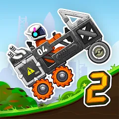 Скачать взломанную Rovercraft 2: Race a space car (Роверкрафт 2)  [МОД Mega Pack] - стабильная версия apk на Андроид