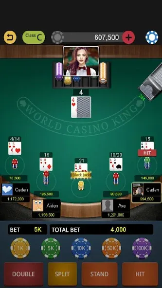 World Blackjack King  [МОД Mega Pack] Screenshot 1