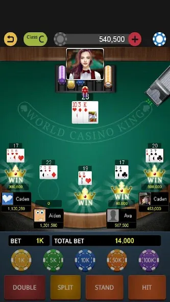 World Blackjack King  [МОД Mega Pack] Screenshot 5