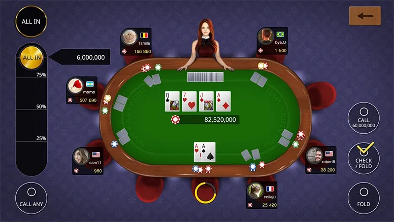 Texas holdem poker king  [МОД Бесконечные монеты] Screenshot 1