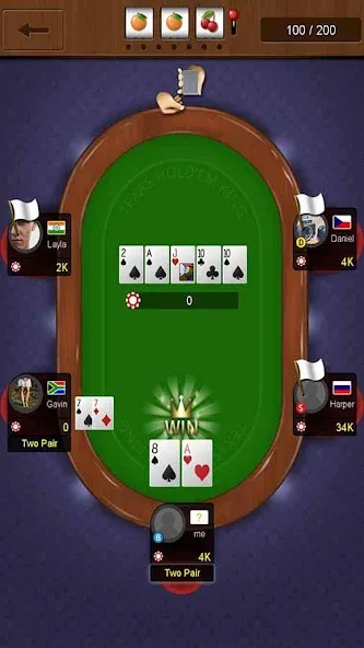 Texas holdem poker king  [МОД Бесконечные монеты] Screenshot 5