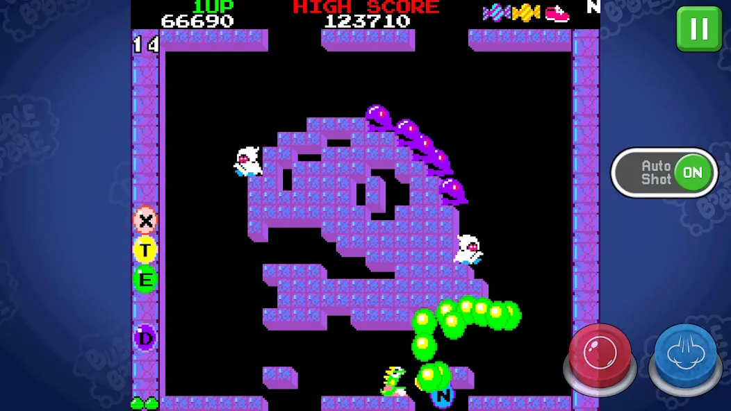 BUBBLE BOBBLE classic (БАБЛ БОББЛ классика)  [МОД Бесконечные монеты] Screenshot 4