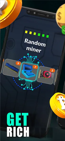 Merge Crypto Miner: Earn Money (Мердж Крипто Майнер)  [МОД Menu] Screenshot 2