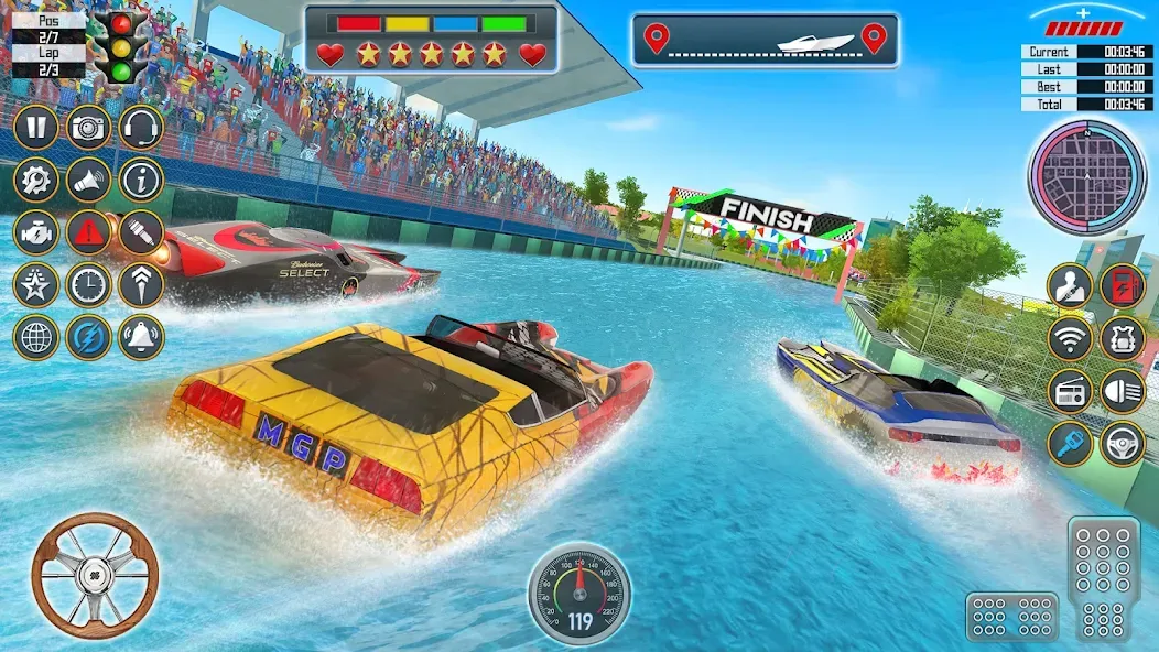 Speed Boat Racing: Boat games  [МОД Меню] Screenshot 4