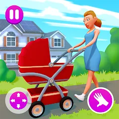 Скачать взлом Mother Simulator: Family life  [МОД Mega Pack] - полная версия apk на Андроид