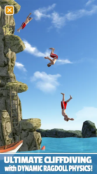 Flip Diving (Флип дайвинг)  [МОД Бесконечные деньги] Screenshot 1