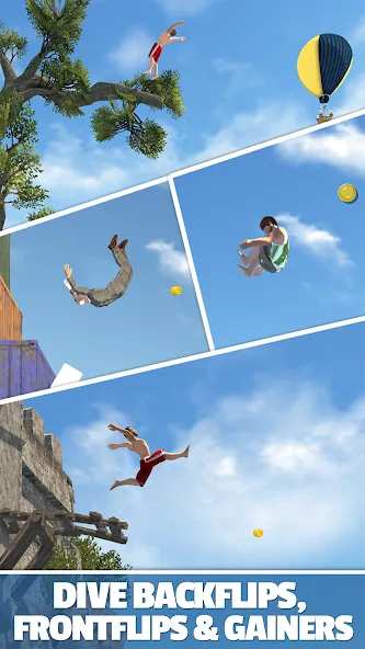 Flip Diving (Флип дайвинг)  [МОД Бесконечные деньги] Screenshot 2