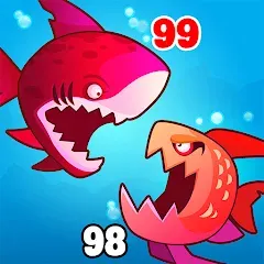 Взломанная Eat Fish.IO : Fish Battle  [МОД Menu] - стабильная версия apk на Андроид