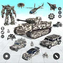 Взлом Tank Robot Game Army Games (армейский танк робот трансформационная игра)  [МОД Unlimited Money] - полная версия apk на Андроид