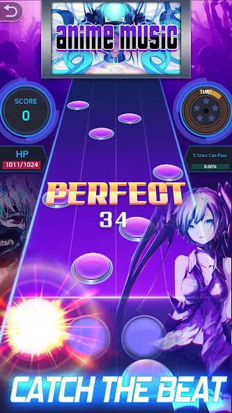 Tap Tap Music-Pop Songs  [МОД Бесконечные деньги] Screenshot 3
