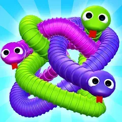 Скачать взлом Tangled Snakes Puzzle Game (Танглед Снейк 3Д)  [МОД Меню] - стабильная версия apk на Андроид