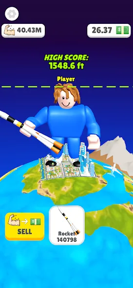 Lifting Hero (Лифтинг герой)  [МОД Бесконечные деньги] Screenshot 3