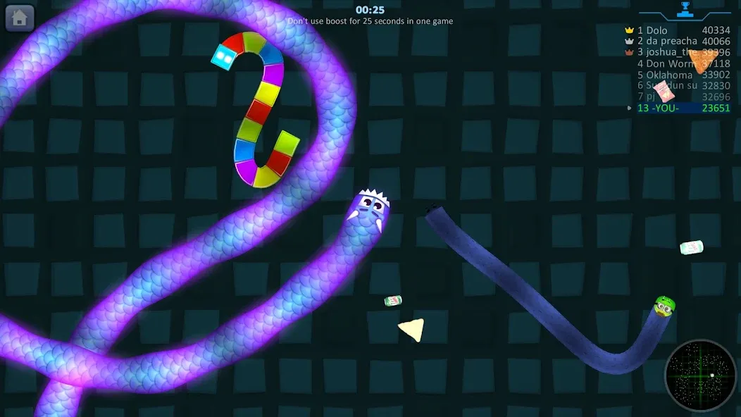 Snake Hunt: Worm io Games Zone  [МОД Много монет] Screenshot 1