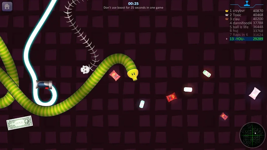 Snake Hunt: Worm io Games Zone  [МОД Много монет] Screenshot 5