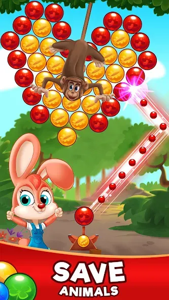 Bubble Friends Bubble Shooter  [МОД Unlocked] Screenshot 2