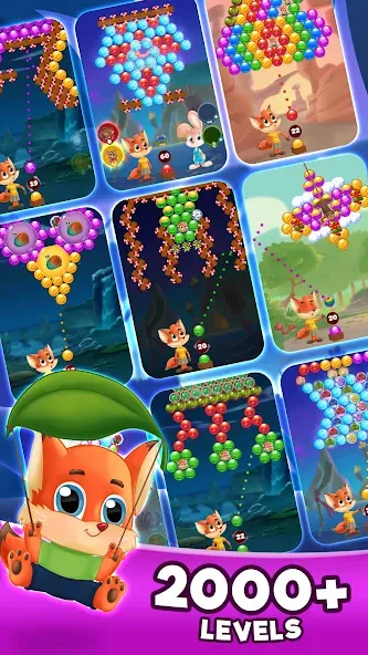 Bubble Friends Bubble Shooter  [МОД Unlocked] Screenshot 5