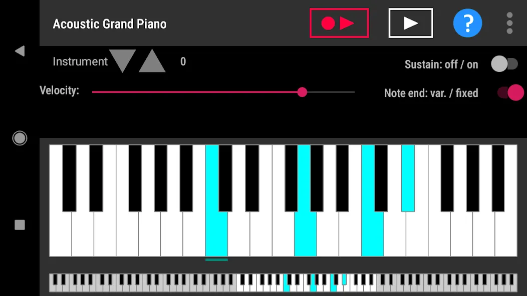 Simple piano with recorder (Симпл пиано с рекордером)  [МОД Много денег] Screenshot 1