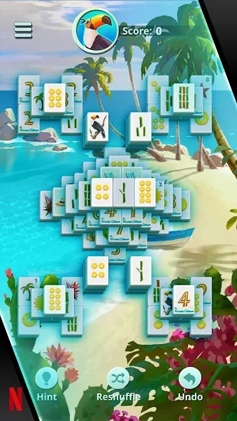 NETFLIX Mahjong Solitaire (НЕТФЛИКС)  [МОД Много монет] Screenshot 3