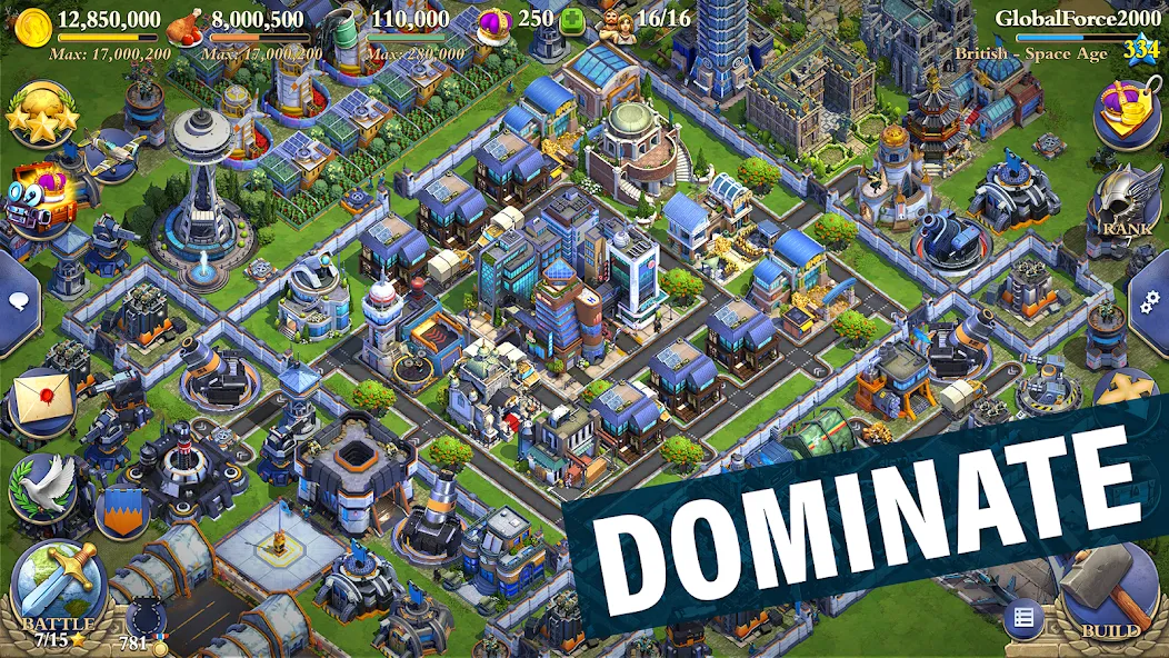 DomiNations (Доминейшнз)  [МОД Unlocked] Screenshot 1