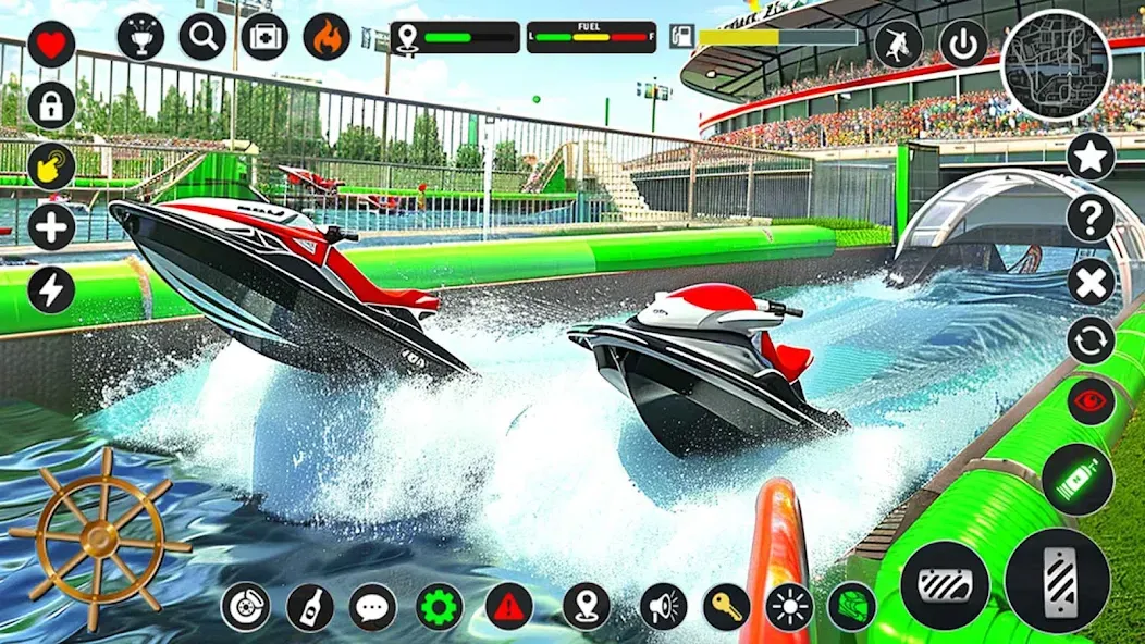 Jetski Boat Racing: Boat Games (Джетски Гонки на лодках)  [МОД Menu] Screenshot 1