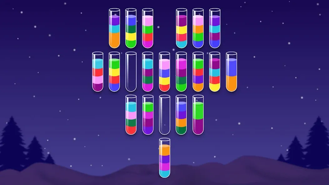 Color Water Sort Wooden Puzzle (Цвет воды Сорт Вуди Пазл)  [МОД Много монет] Screenshot 3