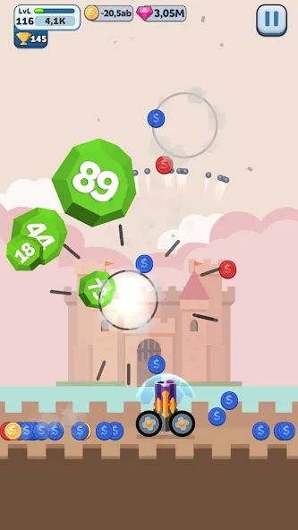 Ball Blast Cannon blitz mania (Балл Бласт Кэннон блиц мания)  [МОД Бесконечные деньги] Screenshot 5