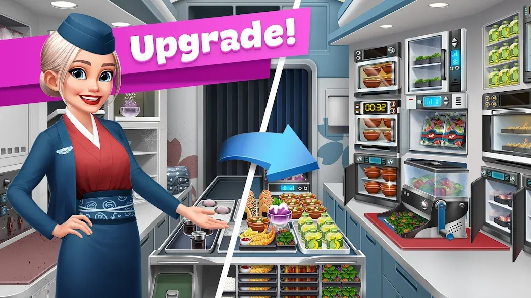 Airplane Chefs - Cooking Game (Эйрплейн Чефз)  [МОД Бесконечные деньги] Screenshot 4