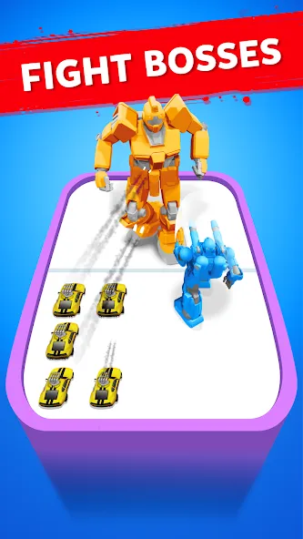 Robot Merge Master: Car Games (Мерж Батл Кар)  [МОД Все открыто] Screenshot 3