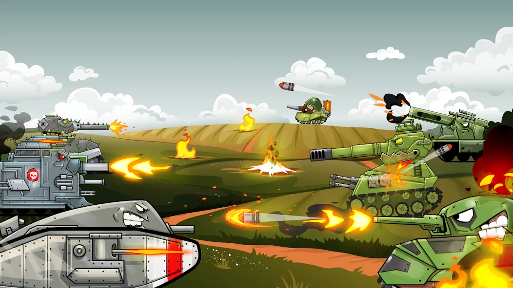 Merge Master Tanks: Tank wars (Мерж Танки)  [МОД Menu] Screenshot 2