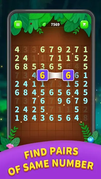 Number Match - Ten Pair Puzzle (Намбер Матч)  [МОД Бесконечные деньги] Screenshot 1