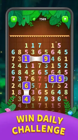 Number Match - Ten Pair Puzzle (Намбер Матч)  [МОД Бесконечные деньги] Screenshot 4