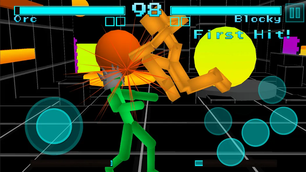 Stickman Fighting Neon Warrior  [МОД Menu] Screenshot 3