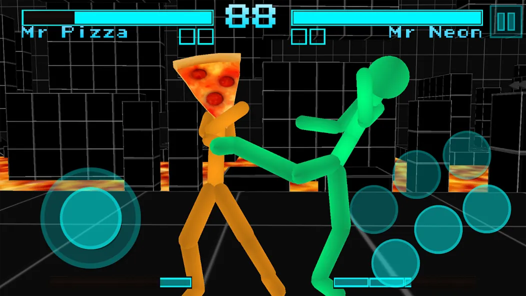 Stickman Fighting Neon Warrior  [МОД Menu] Screenshot 4