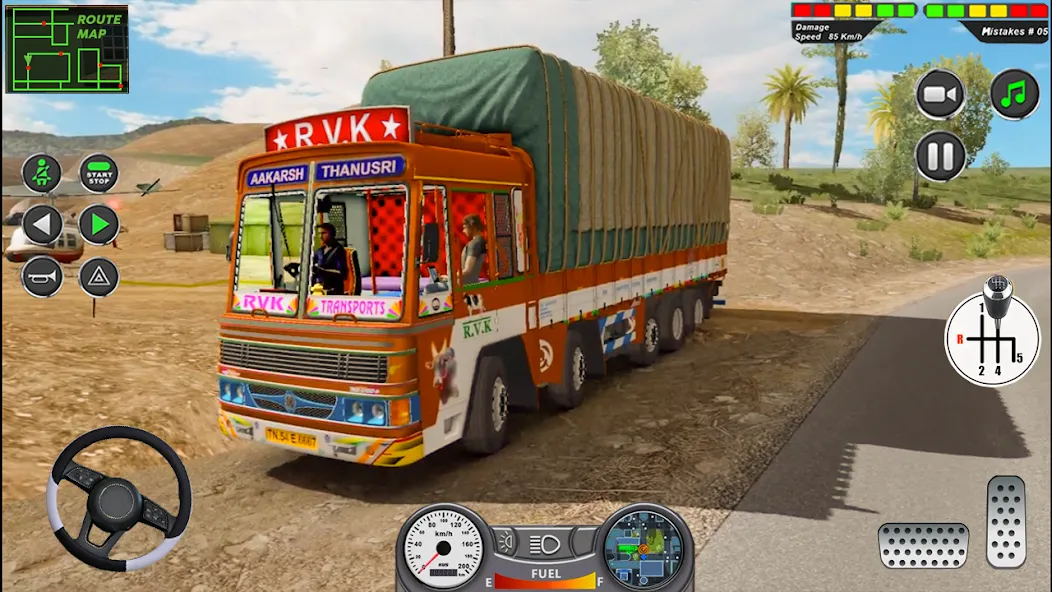 Indian Heavy Truck Delivery 3D  [МОД Menu] Screenshot 1