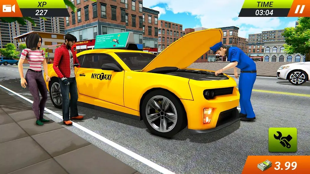 Modern Taxi Car Glory Driving  [МОД Mega Pack] Screenshot 3