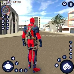 Взломанная Miami Rope Hero Spider Game  [МОД Mega Pack] - стабильная версия apk на Андроид