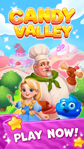 Candy Valley - Match 3 Puzzle  [МОД Unlimited Money] Screenshot 5