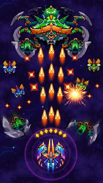 Galaxiga Arcade Shooting Game (Галаксига)  [МОД Menu] Screenshot 1