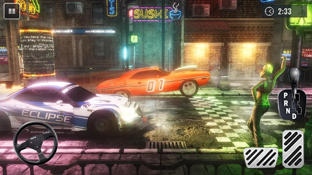 Extreme Car Drag Racing (Экстремальные гонки драгстеров)  [МОД Бесконечные монеты] Screenshot 5