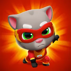 Скачать взломанную Talking Tom Hero Dash  [МОД Все открыто] - полная версия apk на Андроид