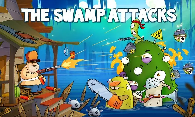 Swamp Attack (Свомп Аттак)  [МОД Все открыто] Screenshot 1