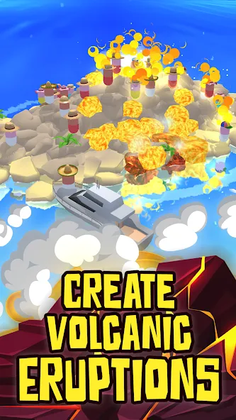 Volcano Island - Sim Game (Вулканический остров)  [МОД Бесконечные деньги] Screenshot 1