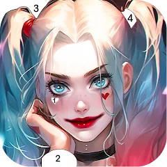 Скачать взлом Clown Color, Paint by number  [МОД Много монет] - последняя версия apk на Андроид