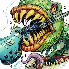 Скачать взлом Dark Fantasy Coloring Games  [МОД Много денег] - последняя версия apk на Андроид