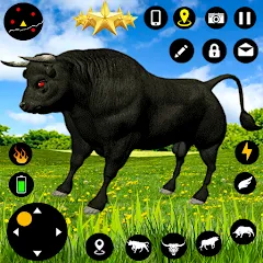 Скачать взломанную Angry Bull Attack Fight Games (Ангри Булл Атак Файт Геймс)  [МОД Unlimited Money] - последняя версия apk на Андроид