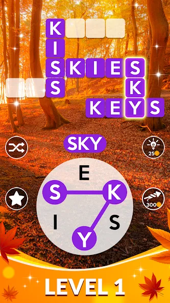 Wordscapes (Вордскейпс)  [МОД Menu] Screenshot 1