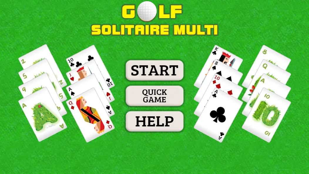 Golf Solitaire Multi CardsGame (Гольф Солитер Мульти КардсГейм)  [МОД Много монет] Screenshot 1