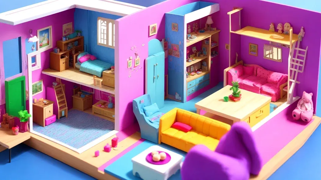 Doll House Design: Girl Games (Долл Хаус Дизайн)  [МОД Бесконечные монеты] Screenshot 4