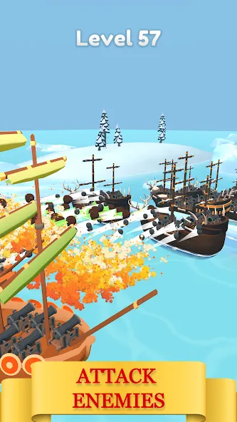 Merge Pirates (Мердж Пираты)  [МОД Бесконечные деньги] Screenshot 2