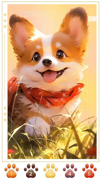 Dog Coloring, Color by number  [МОД Mega Pack] Screenshot 4